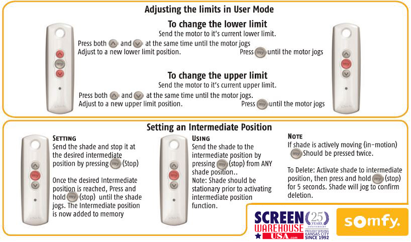 rts motor programming - somfy rts programming instructions